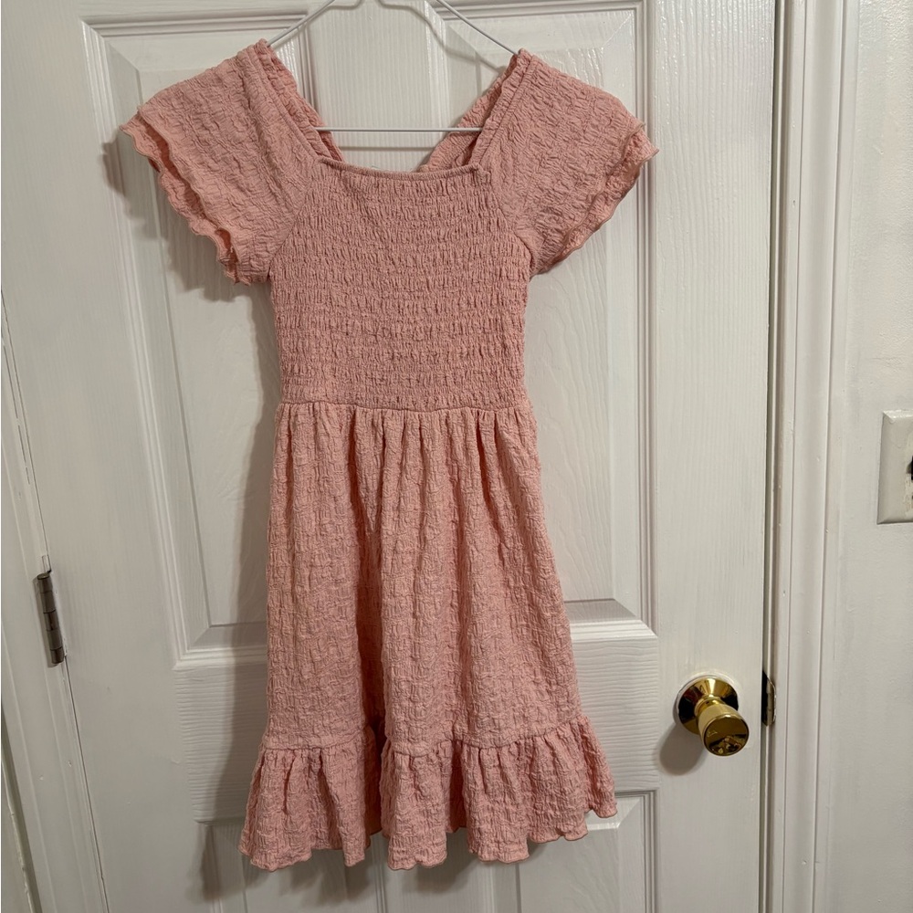 Celebrity Pink Ruffled Kids Dress